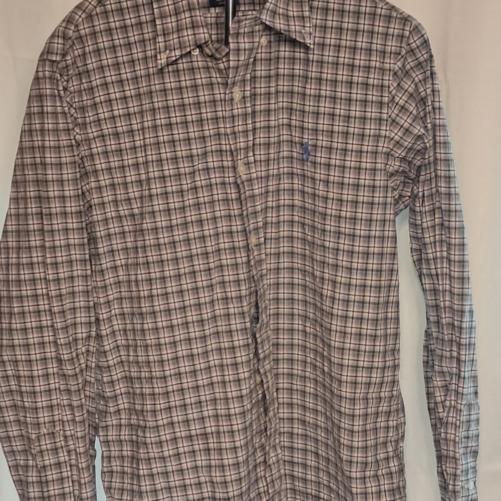 Ralph Lauren Brown Plaid Casual Shirt